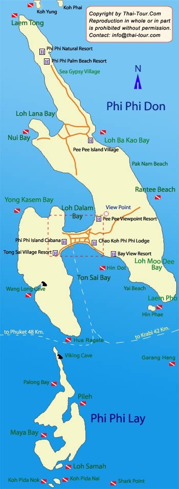 Koh Phi Phi Map